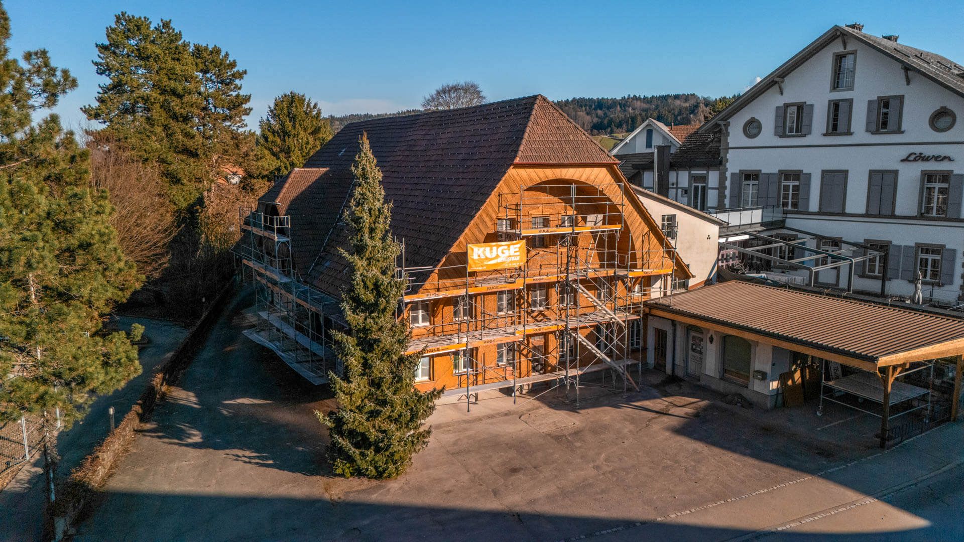 Privatkundengerüste in der Region Zürich – Foto: KUGE Bau AG