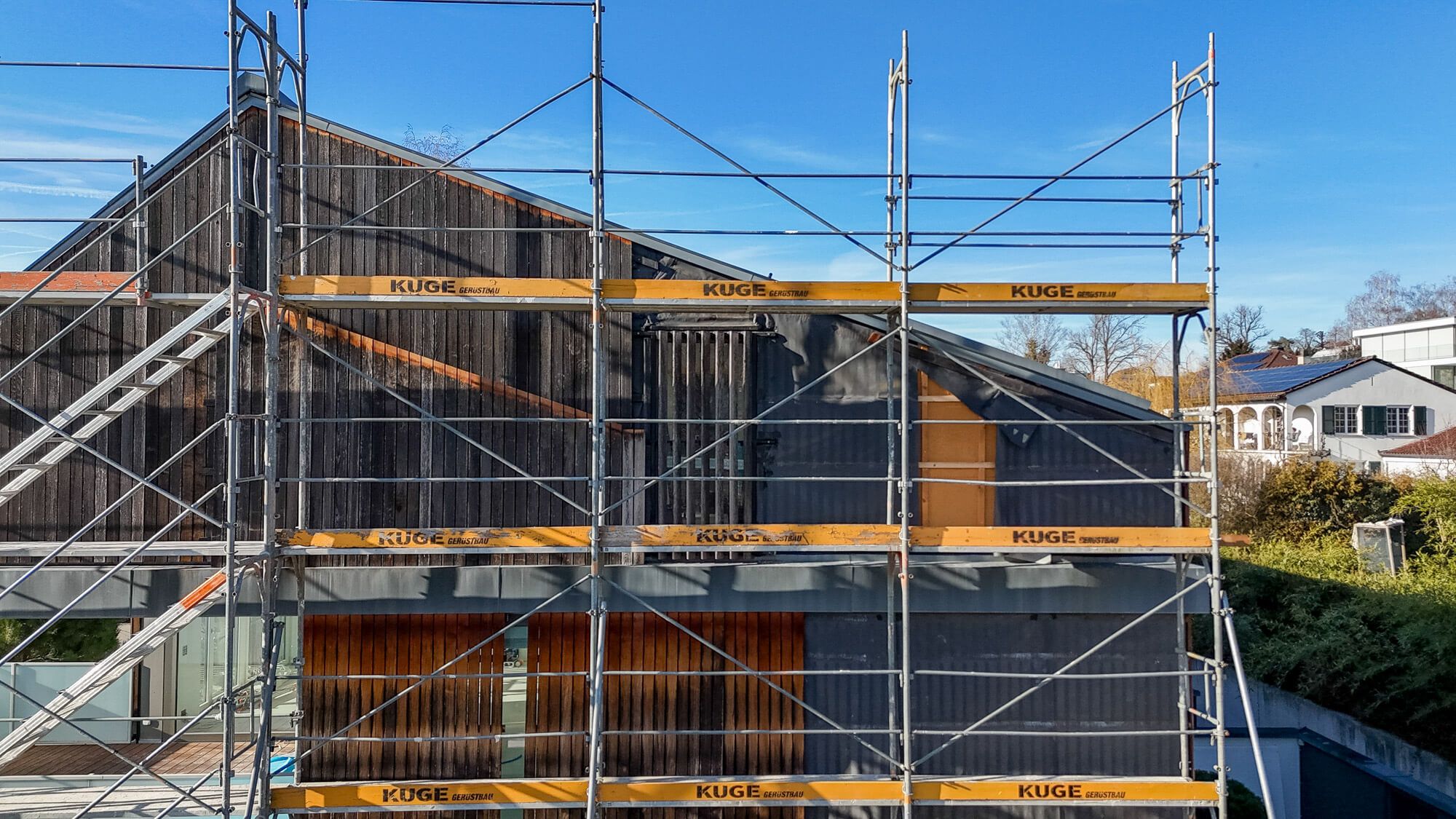 Fassadengerüst in Zürich – Foto: KUGE Bau AG